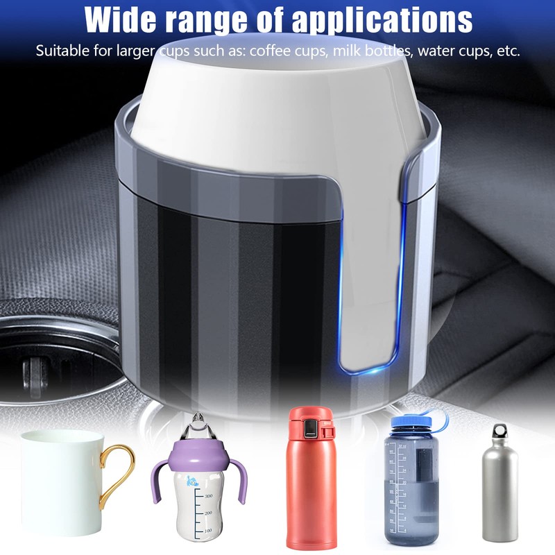 Car Cup Holder Expander Cup Holder Adapter with Adjustable Base