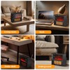 Ebhako Small Space Heater Fireplace, Small Electric Fireplace Heater for