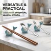 6 Pack Chopstick Rests Ceramic - Cute Dolphin Design, Kitchen