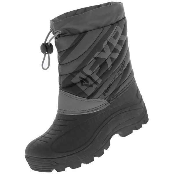 FXR Youth Octane Boot (Black/Charcoal - Size Child 11/EU29)