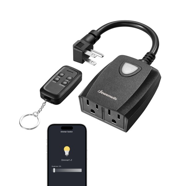 DEWENWILS Outdoor Dimmer for String Lights, Compatible with Alexa &