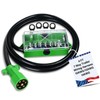 Anayguto 4 FT 7 Pin Trailer Wiring Harness with 7