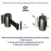 Crowd Control Warehouse - CCW Series WMB-125 Fixed Wall Mount