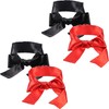 4 Pack Sleeping Mask Satin Eye Mask (Black and Red)