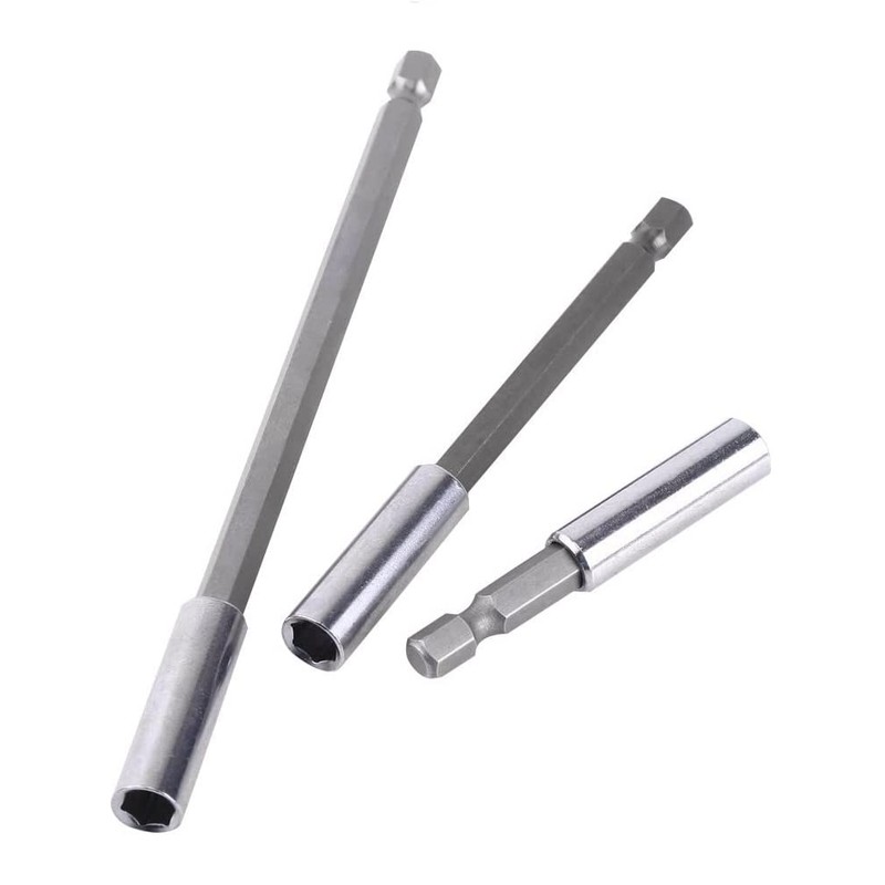Fixinus 3-Piece Magnetic Bit Holder Set, 1/4 Inch Hex Shank