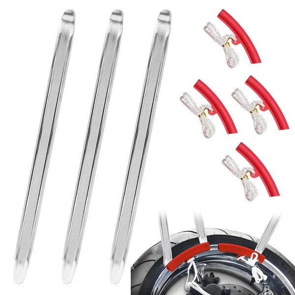 Set of 3 Mounting Lever Tyres 30 cm with 4