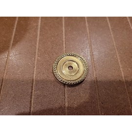 Belwith Keeler 1.25 In Round Design Cabinet Knobs Backplate  Polished Brass P34