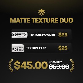 BASED Matte Texture Duo | Texture Powder + Texture Clay | Matte Finish & Strong Hold | Non-Toxic, High Performance | Limited Time Bundle