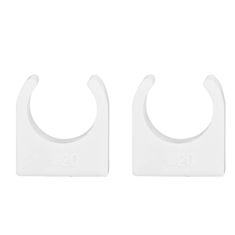 PIPE CLAMP WATER GAS PVC U-SHAPED FIXED CLIPS 20PCS SCREWS