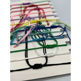 Trendy Wholesale Lot of 12 Guadalupe Multicolor String Bracelet Adjustable