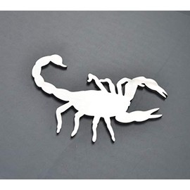 Scorpio Scorpion Zodiac Astrology Stainless Metal Car Truck Motorcycle Badge Emblem
