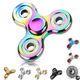 VOFOLEN Fidget Toy Stress Relief, Fidget Toy, Stress Relief, ADHD, Autism, Developmental Disorders, Sensory Stimulation, Metal Fidget Spinner Fidget Toy for Spinners, High Speed, Quiet, High Speed,
