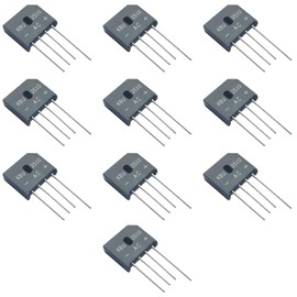 PENGLIN 10pcs KBU1010 Bridge Rectifier Diode Rectifier Bridge Diode Single Phase 10A 1000V 4-Pin KBU