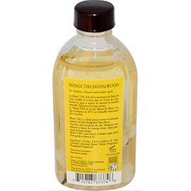 Monoi Tiki Tahiti Monoi Tiki Tahiti Sandalwood Coconut Oil (Pack of 2), Scented With Fresh Handpicked Tiare Flowers, 100% Made in Tahiti, 4 fl. oz.