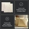 Encasa XO Chenille Cushion Covers Set of 2 | Natural