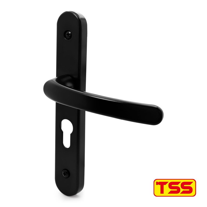 TSS UPVC Door Handle Set, 48mm PZ (Centres), Lever/Lever, Screw