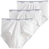 Fruit of the Loom Men's Brief 3 Pack, White, Small(Pack