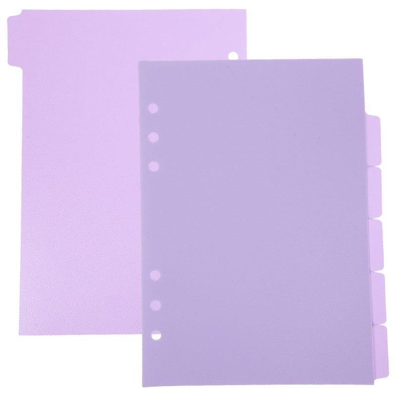 Divider Card Index Sheet File Accessories a5 Size 6 Holes