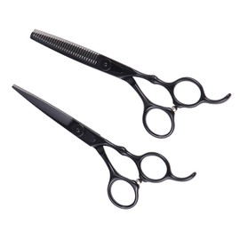 TOVINANNA Professional Hair Cutting Scissors Set 2pcs Hair Shears Flat Tooth Scissors for Hairdresser Salon Home Use