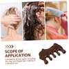 Beavorty Natural Sandalwood Scalp 5-teeth Comb for Scalp Massage Sturdy
