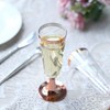 Balsa Circle 12 pcs 5 oz Clear Rose Gold Rim