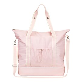 Thirty-One Gifts Deluxe Travel Tote Bag, Multiple-Pocket Tote Bag for Travel and Work, Cotton Candy