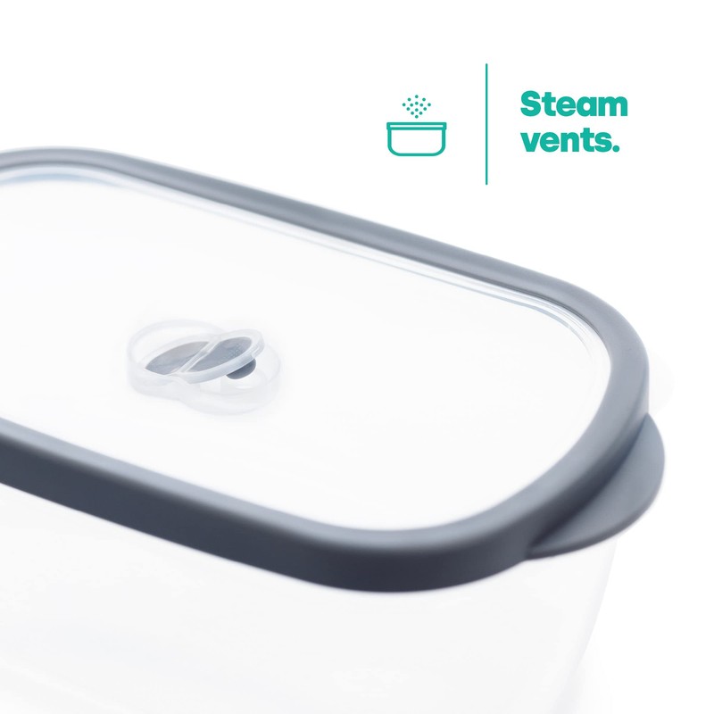 LIVIVO 5pc Stacking Food Storage Containers Set with Fitted Airtight