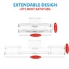 WINFFOR Acrylic Bathtub Tray, Expandable Bathtub Caddy, 1 or 2