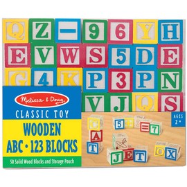 Melissa & Doug Llc Wooden ABC/123 Blocks