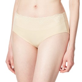 Bali Women's Passion for Comfort Hipster Panty, Soft Taupe lace, 8