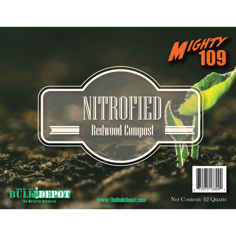 MIGHTY109 Nitrified Redwood Compost, 42 Quarts