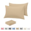Rohi Microfibre Latte Pillowcases 2 Pack – Ultra Soft &