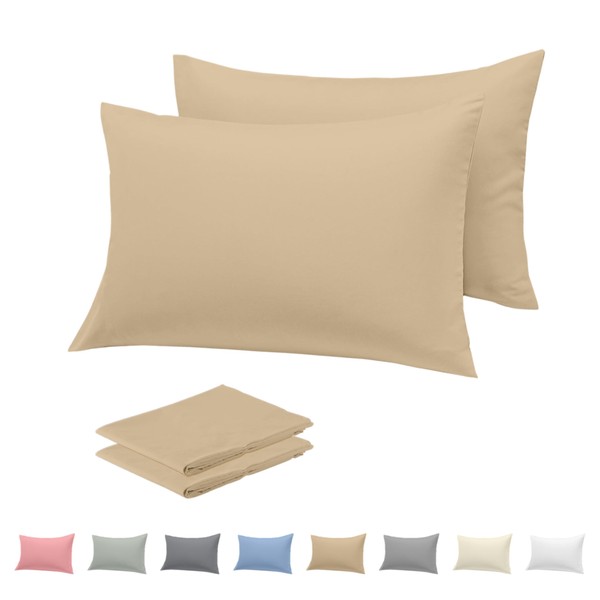 Rohi Microfibre Latte Pillowcases 2 Pack – Ultra Soft &
