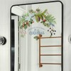 Condessacity Christmas Wall Stickers, Fruit Branches Pine Cone Static Glass