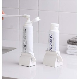 LONGFITE Toothpaste Squeezer Roller and Dispenser Stand Holder Multipurpose for Tube Items, 2 Pack
