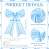 EYNDYN 4 Pcs Large Blue Coquette Bow for Backdrop 27.6x21.7''
