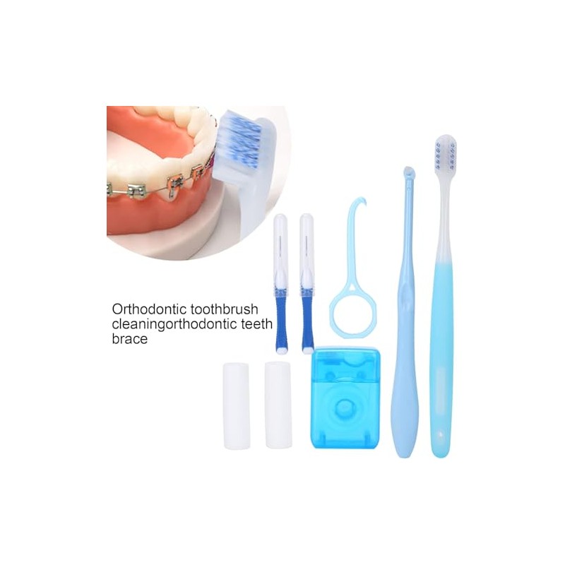 Kit de Cuidado Bucal de Ortodoncia, Cepillo de Limpieza de