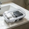 3 PCS Clear Hard Shell Zipper Cases, Double Zippered Hard