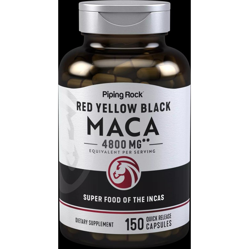 Piping Rock Maca Root Capsules | 4800mg | 150 Count