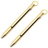 PPFISH 2PCS EDC Keychain Titanium Integrated Design Telescopic Toothpick with