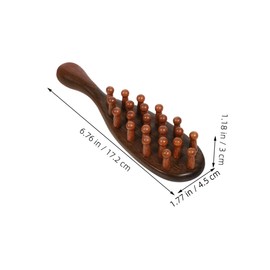 Healeved 3pcs Ergonomic Sandalwood Scalp Comb for Versatile Wooden Hair Care Tool Promotes Relaxation for Daily Use Decorative Purposes