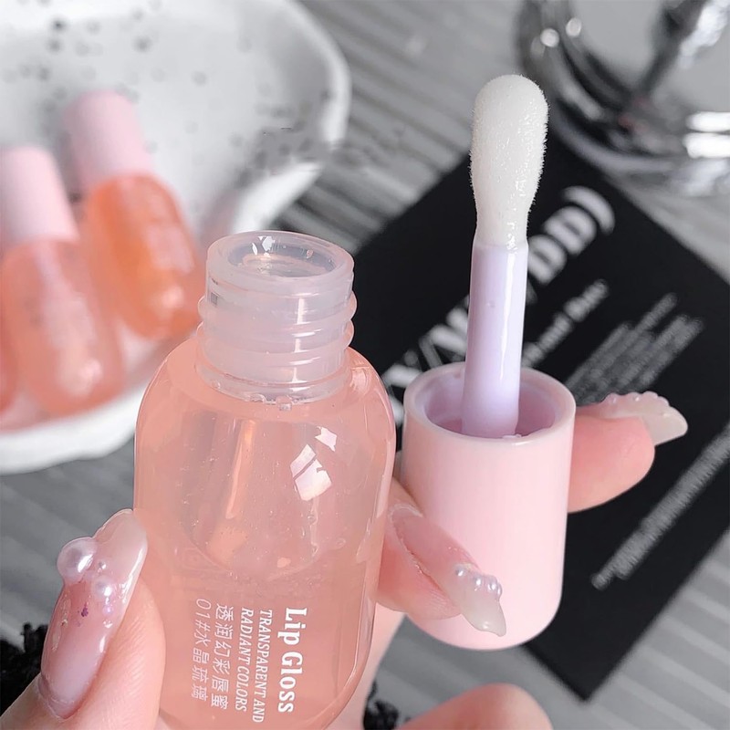 Baorder Clear Lip Gloss Oil Set for Women and Girls,3Pcs