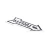 Toilet Arrow Loo Cast Iron Sign Plaque Door Wall Fence