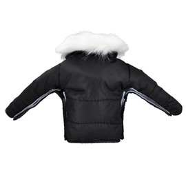 E-TING Santa Clothing Christmas Accessories for elf Doll (Black Down Coat)
