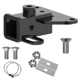 13434 Class 3 Trailer Hitch 2 Inch Receiver Compatible with Jeep Gladiator JT Pickup Truck 2020-2024 Fit for Ball Mount, Cargo Carrier, Bike Rack with Glossy Black Finish