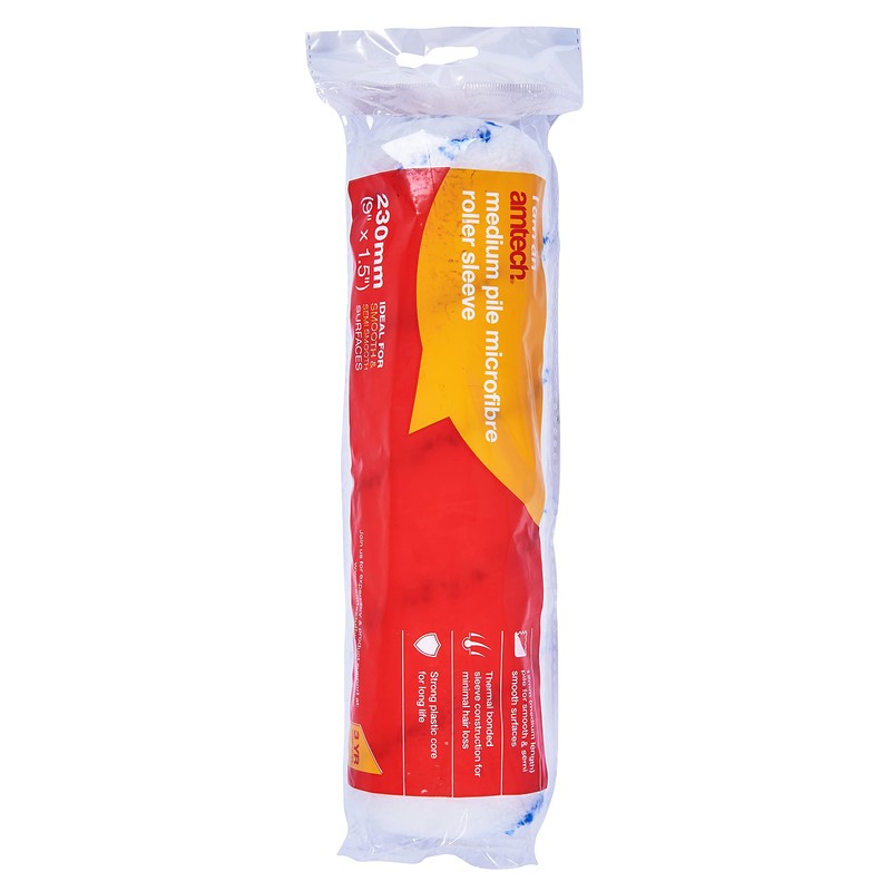 Amtech G4430 230mm (9") x 38mm (1.5") Roller Sleeve, 12mm