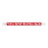 500 WristCo Red Hawaiian Flower Tyvek Wristbands for Events -