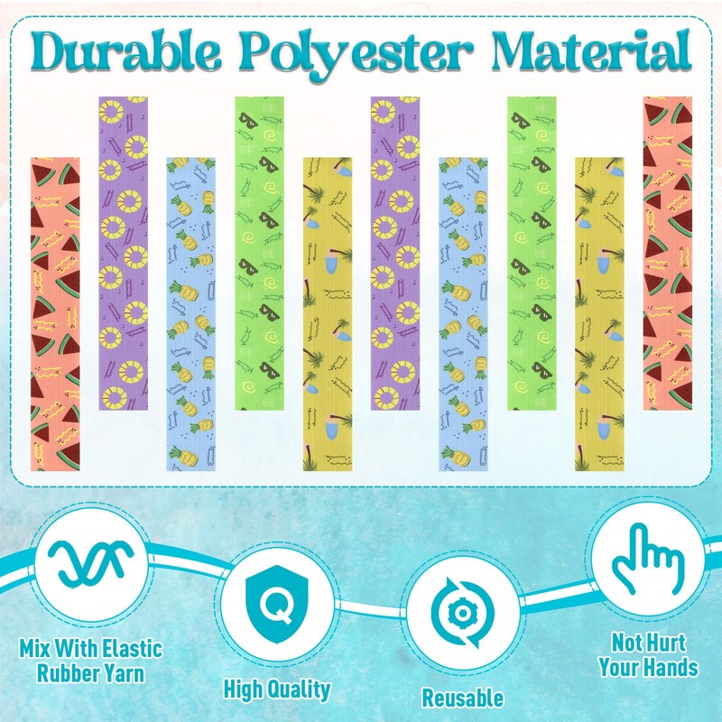10 PCS Towel Bands for Beach Chairs, Windproof Towel Clips