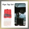 6-Piece NPT Pipe Tap Set, 1", 3/4", 1/2", 3/8", 1/4",