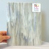 BiNARi Glass Studio 8" X 12" Medium Grey-Brown, White Opal